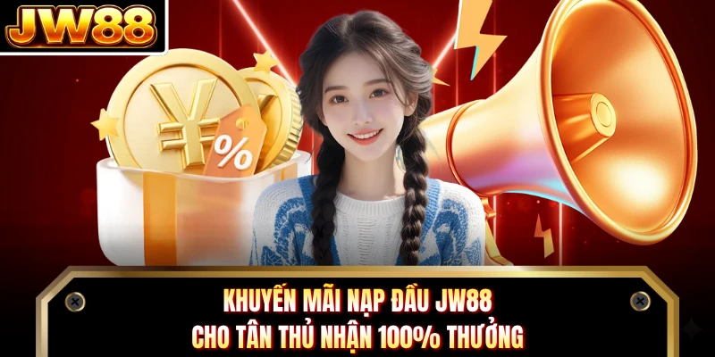Khuyến Mãi Nạp Đầu JW88 Cho Tân Thủ Nhận 100% Thưởng